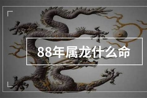 1988年属龙是什么命|88年属龙的是什么命，1988年属龙一生三劫